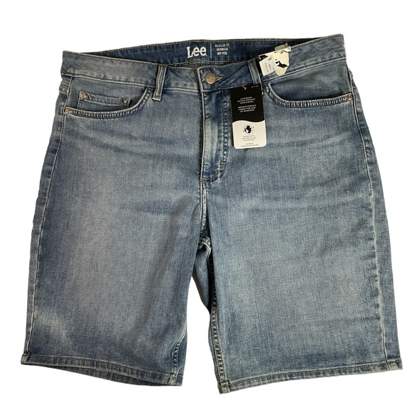 Lee | Shorts | Lee Womens Denim Bermuda Shorts Size 6m Blue Midrise ...
